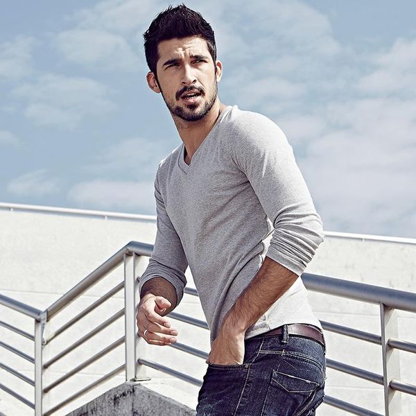 spandex new spring fashion mens casual t -shirts long sleeve brand clothing man 's slim fit clothes tees plus size elegant, White;black
spandex new spring fashion mens casual t -shirts long sleeve brand clothing man 's slim fit clothes tees plus size elegant, White;black