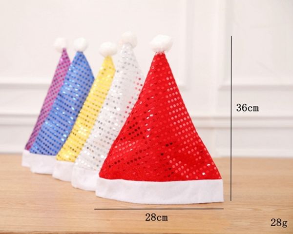 600pcs/lot 28*36cm sequin xmas hat santa christmas cap christmas hat party supplies decoration decor
600pcs/lot 28*36cm sequin xmas hat santa christmas cap christmas hat party supplies decoration decor