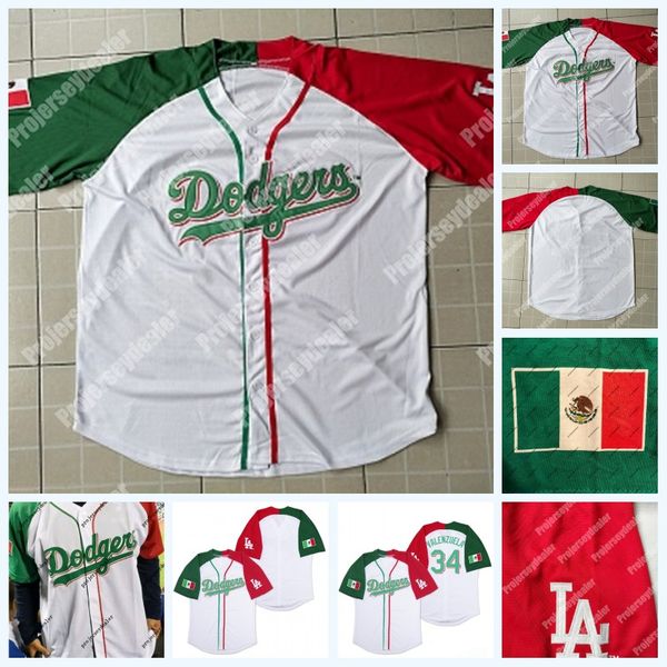 34 Fernando Valenzuela Dodgers Mexican Heritage Night Jersey Mexico National Day Blank Baseball Jersey Double Stitched Name Number Logos
34 Fernando Valenzuela Dodgers Mexican Heritage Night Jersey Mexico National Day Blank Baseball Jersey Double Stitched Name Number Logos