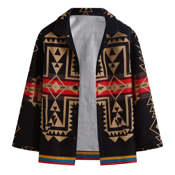 american vintage ethnic style men shirt lapel long-sleeved shirt retro geometric print coat outwear camisa masculina manga longa, White;black
american vintage ethnic style men shirt lapel long-sleeved shirt retro geometric print coat outwear camisa masculina manga longa, White;black