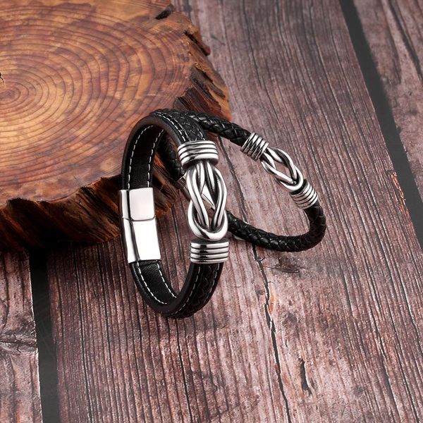 moge trendy genuine leather bracelets men stainless steel magnetic clasps rope bracelets for male female braided gifts, Golden;silver
moge trendy genuine leather bracelets men stainless steel magnetic clasps rope bracelets for male female braided gifts, Golden;silver