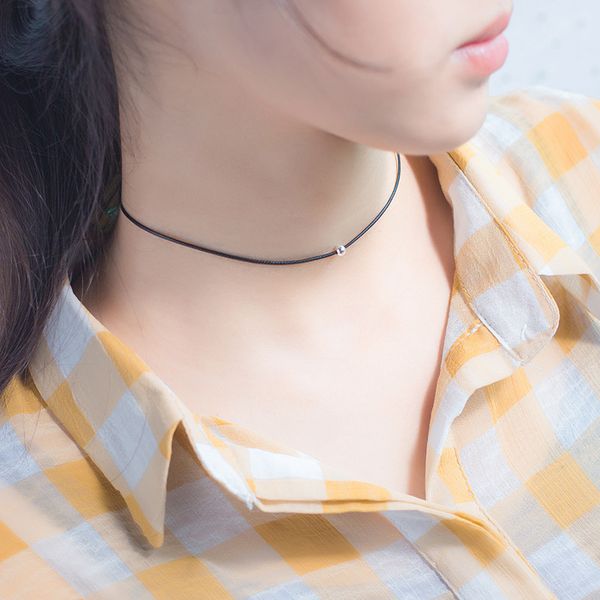 magicity femme delicate 100% real 925 sterling silver black leather rope choker for women silver bead charm diy jewelry necklace, Golden;silver
magicity femme delicate 100% real 925 sterling silver black leather rope choker for women silver bead charm diy jewelry necklace, Golden;silver