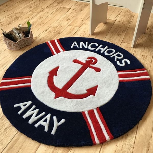 anchor modern mediterranean acrylic cartoon round carpet living room bedroom basket chair pad children's room play pad rug
anchor modern mediterranean acrylic cartoon round carpet living room bedroom basket chair pad children's room play pad rug