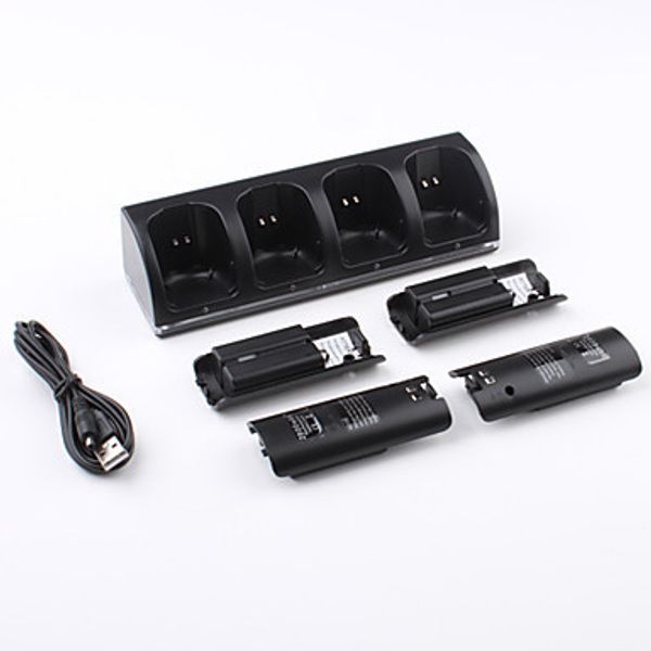 for nintend wii remote controller joystick quad 4 slots charging dock charger station+usb cable+4x 2800mah rechargeable battery
for nintend wii remote controller joystick quad 4 slots charging dock charger station+usb cable+4x 2800mah rechargeable battery