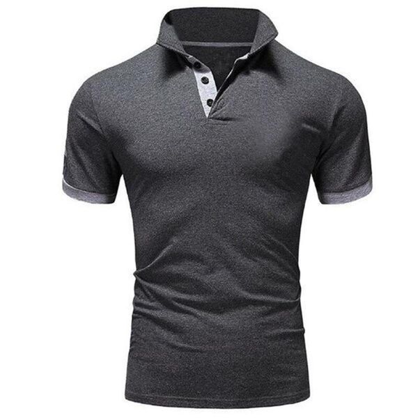 yfashion men lapel t-shirt summer short sleeves shirt pure color casual top, White;black
yfashion men lapel t-shirt summer short sleeves shirt pure color casual top, White;black