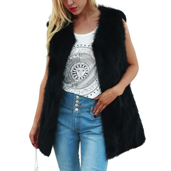2019 autumn winter women's sleeveles vest brand v-neck faux wool female winter warm jacket&outerwear thicken, Black;white
2019 autumn winter women's sleeveles vest brand v-neck faux wool female winter warm jacket&outerwear thicken, Black;white