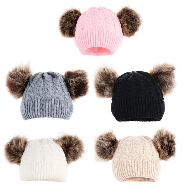 toddler baby chunky braided cable knit cap solid color crochet beanies cuffed hat winter warmer with double pompom ball for 0-2t, Yellow
toddler baby chunky braided cable knit cap solid color crochet beanies cuffed hat winter warmer with double pompom ball for 0-2t, Yellow