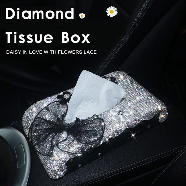 car tissue box rhinestone flower diamond auto tissue holder block-type box car styling bow crystal diamante bling cover
car tissue box rhinestone flower diamond auto tissue holder block-type box car styling bow crystal diamante bling cover