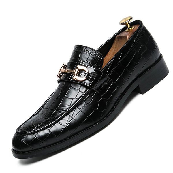men dress shoes leather brown formal man wedding shoe elegant luxury suit shoes big size fashion party shoes pointed toe flats, Black
men dress shoes leather brown formal man wedding shoe elegant luxury suit shoes big size fashion party shoes pointed toe flats, Black