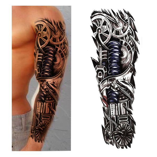 new 1 piece temporary tattoo sticker mechanical design full flower tattoo with arm body art big large fake tattoo sticker
new 1 piece temporary tattoo sticker mechanical design full flower tattoo with arm body art big large fake tattoo sticker
