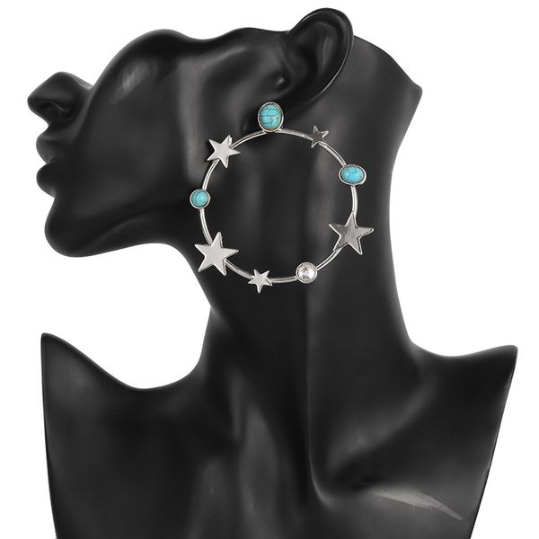 fashion 1 pair women lady hoops earrings round pendant star earrings vintage jewelry gifts cx17, Golden
fashion 1 pair women lady hoops earrings round pendant star earrings vintage jewelry gifts cx17, Golden