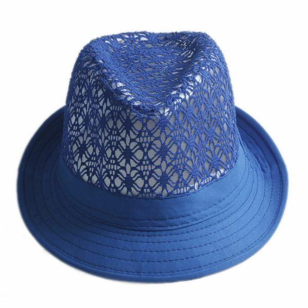 

унисекс шапка мужчин женщин fedora фетровая широкими полями соломы cap летний пляж солнца панама, Blue;gray