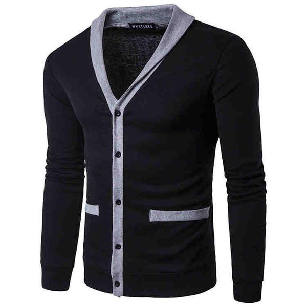 cardigan coat designer mens sweaters long sleeve contrast color mens sweaters with button spring male clothing luxury v neck, White;black
cardigan coat designer mens sweaters long sleeve contrast color mens sweaters with button spring male clothing luxury v neck, White;black