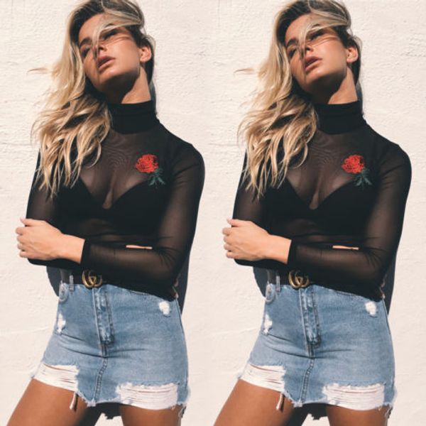 2018 new fashion women mesh sheer crochet embroidery floral see-through crop shirt women tshirt, White
2018 new fashion women mesh sheer crochet embroidery floral see-through crop shirt women tshirt, White