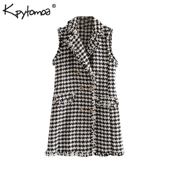 vintage double breasted frayed tweed mini dress women 2019 fashion lapel collar sleeveless plaid dresses casual vestidos mujer, Black;gray
vintage double breasted frayed tweed mini dress women 2019 fashion lapel collar sleeveless plaid dresses casual vestidos mujer, Black;gray