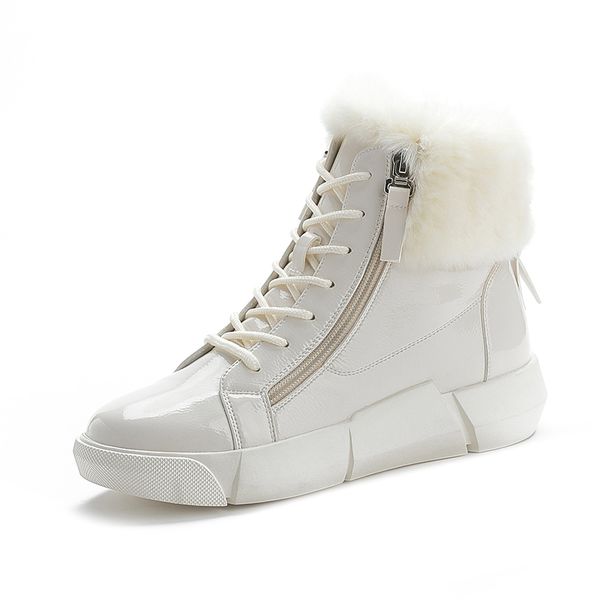 women's ankle boots 2019 winter warm plush leather snow boots for woman winter shoes female white ankle boot women snow boot, Black
women's ankle boots 2019 winter warm plush leather snow boots for woman winter shoes female white ankle boot women snow boot, Black