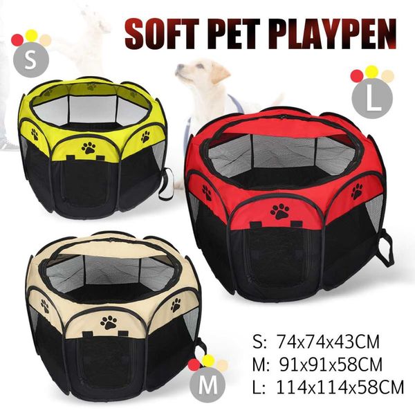 74x74x43cm / 91x91x58cm portable folding pet house cage dog cat tent playpen puppy kennel easy operation octagonal fence
74x74x43cm / 91x91x58cm portable folding pet house cage dog cat tent playpen puppy kennel easy operation octagonal fence