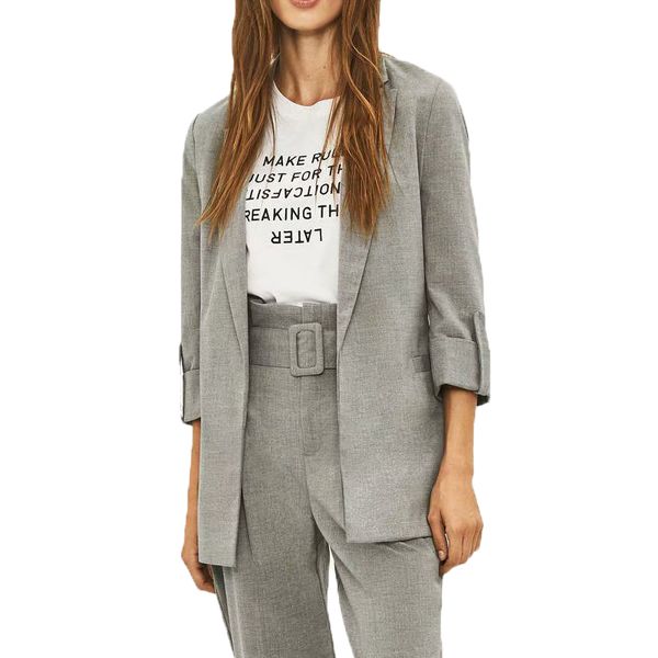 new fall 2019 womens clothing casual silver blazer women long sleeve coat women cardigan blazer feminino, White;black
new fall 2019 womens clothing casual silver blazer women long sleeve coat women cardigan blazer feminino, White;black