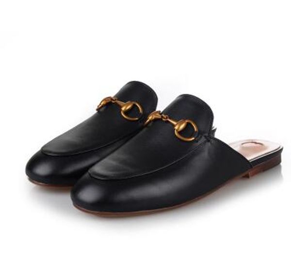 33-43 luxury leather loafers muller slipper shoes with buckle fashion women princetown slippers ladies casual mules flats new, Black
33-43 luxury leather loafers muller slipper shoes with buckle fashion women princetown slippers ladies casual mules flats new, Black