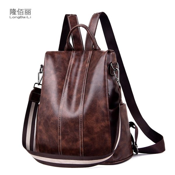 2019 new style korean-style pu soft leather women's backpack anti-theft backpack women's pink
2019 new style korean-style pu soft leather women's backpack anti-theft backpack women's pink