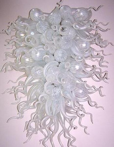 AC LED Light Source 100% Hand Blown Glass White Chandelier for Living Room Decoration Hotel Home Wedding Crystal Chandelier Pendant Light
AC LED Light Source 100% Hand Blown Glass White Chandelier for Living Room Decoration Hotel Home Wedding Crystal Chandelier Pendant Light