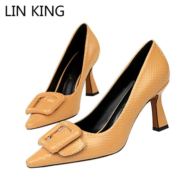 lin king shoes women pumps fashion pointed toe woman office career shoes high heels wedding party bridal shoes plus size 43, Black
lin king shoes women pumps fashion pointed toe woman office career shoes high heels wedding party bridal shoes plus size 43, Black
