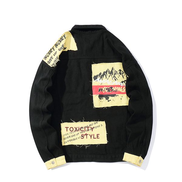 patchwork letter print lapel streetwear jeans jackets and coats long sleeve chaqueta hombre denim jacket veste homme jacket, Black;brown
patchwork letter print lapel streetwear jeans jackets and coats long sleeve chaqueta hombre denim jacket veste homme jacket, Black;brown