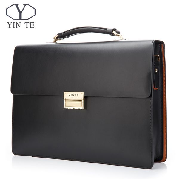 yinte leather men's business briefcase working bag formal men's bag black laywer bags men portfolio t8058-5
yinte leather men's business briefcase working bag formal men's bag black laywer bags men portfolio t8058-5