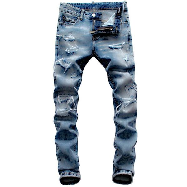 19ss мужские роскошные дизайнерские джинсы черные рваные штаны лучший вариант способа италия бренда высокое качество продвижение байкер мото, Blue
19ss мужские роскошные дизайнерские джинсы черные рваные штаны лучший вариант способа италия бренда высокое качество продвижение байкер мото, Blue