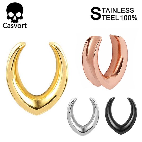 casvort 2 pcs new saddle ear tunnel plug piercing ring expander studs stretchers fashion body piercing jewelry earrings gift, Slivery;golden
casvort 2 pcs new saddle ear tunnel plug piercing ring expander studs stretchers fashion body piercing jewelry earrings gift, Slivery;golden