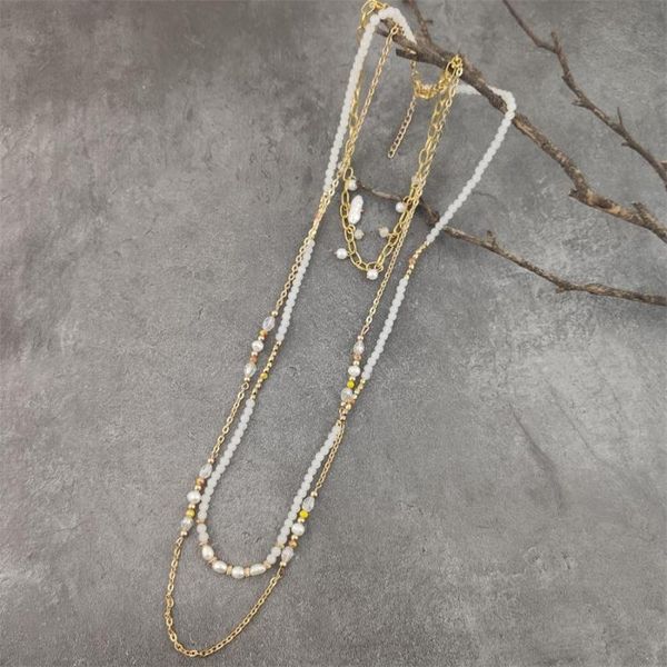 bohemian boho bead layered statement necklace women golden chain neckless steampunk crystal multi layer necklace, Silver
bohemian boho bead layered statement necklace women golden chain neckless steampunk crystal multi layer necklace, Silver