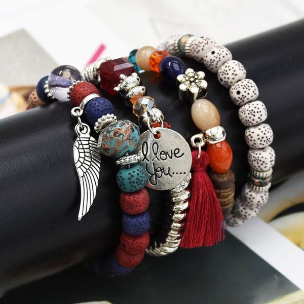 4pcs/set bohemian wing tassel bracelet set for women adjustable flower colorful stone beads bracelets ethnic party jewelry gift, Golden;silver
4pcs/set bohemian wing tassel bracelet set for women adjustable flower colorful stone beads bracelets ethnic party jewelry gift, Golden;silver