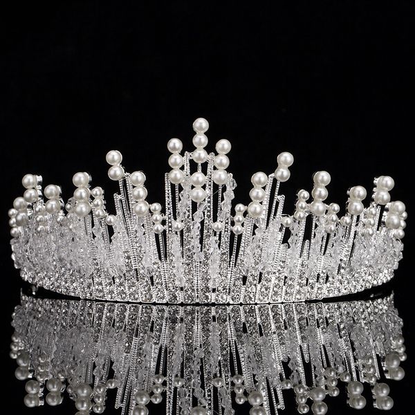 new vintage silver bridal pearl tiara for wedding crown handmade crystal rhinestone beaded head jewelry bride hair accessories, Golden;white
new vintage silver bridal pearl tiara for wedding crown handmade crystal rhinestone beaded head jewelry bride hair accessories, Golden;white