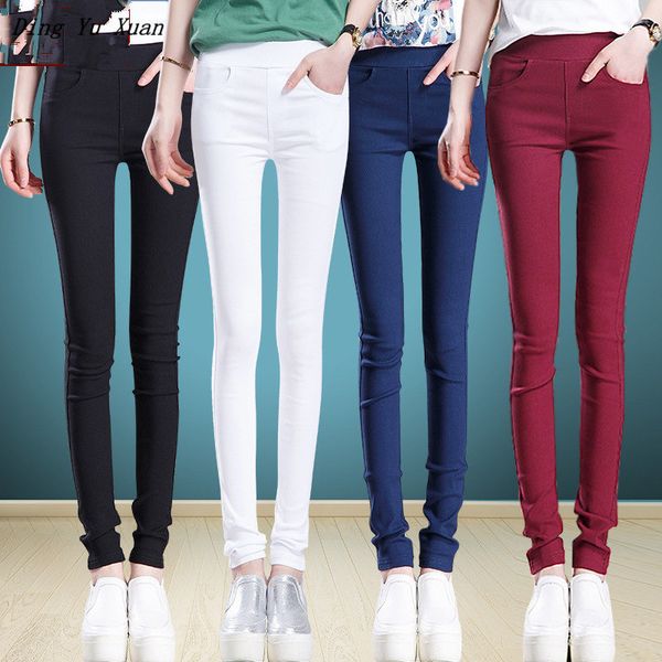 black white red blue stretch skinny leggings women spring thin pants slim legging casual elastic high waist pencil pants female
black white red blue stretch skinny leggings women spring thin pants slim legging casual elastic high waist pencil pants female