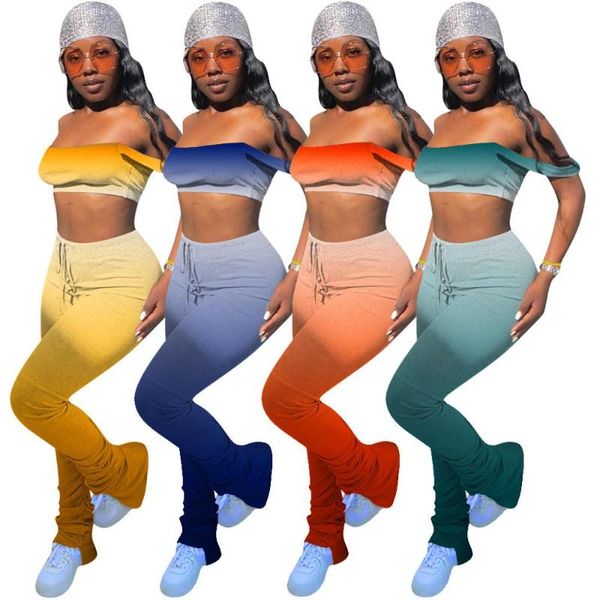 two piece dress hhdmv 2021 women summer movement style sets sleeveless strapless elastic long pants printed, White
two piece dress hhdmv 2021 women summer movement style sets sleeveless strapless elastic long pants printed, White