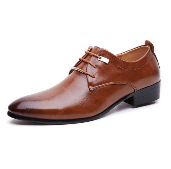 men leather shoes brown black lace-up pointed toe shoe men business dress classic style flats slip-on pu rubber solid
men leather shoes brown black lace-up pointed toe shoe men business dress classic style flats slip-on pu rubber solid