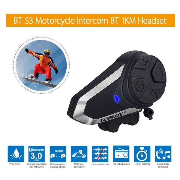 bt-s3 motorcycle helmet intercom 1000m bluetooth intercom headset waterproof mic wireless fm mp3 gps
bt-s3 motorcycle helmet intercom 1000m bluetooth intercom headset waterproof mic wireless fm mp3 gps