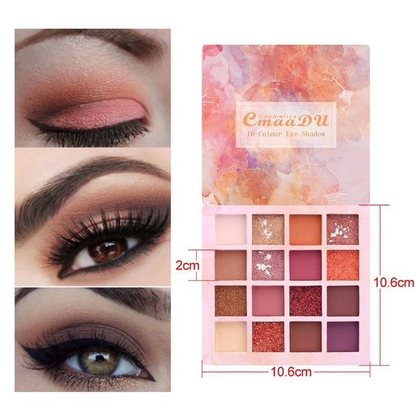16 colors nude glitter eyeshadow matte shimmer palette long lasting waterproof mineral powder eye shadow makeup cosmetic kit
16 colors nude glitter eyeshadow matte shimmer palette long lasting waterproof mineral powder eye shadow makeup cosmetic kit