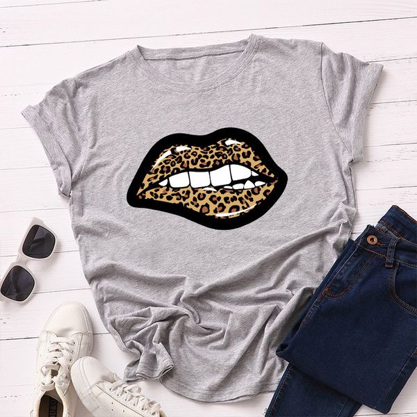leopard lip print womens designer tshirts fashion crew neck short sleeved cute casual loose tees, White
leopard lip print womens designer tshirts fashion crew neck short sleeved cute casual loose tees, White