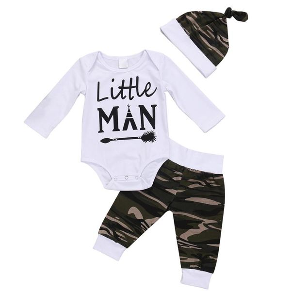 all seasons polyester cotton cute newborn baby kids boys long sleeve print +camouflage pants+hat outfits set clothes, White
all seasons polyester cotton cute newborn baby kids boys long sleeve print +camouflage pants+hat outfits set clothes, White