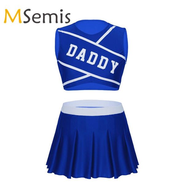 cheerleading women's cheerleader uniform schoolgirl dancewear crop with mini pleated skirt role play costume
cheerleading women's cheerleader uniform schoolgirl dancewear crop with mini pleated skirt role play costume
