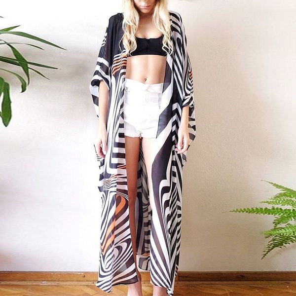 loose black white strip printed blouse women casual vintage kimono cardigan ladies 2019 summer long crochet chiffon kimono
loose black white strip printed blouse women casual vintage kimono cardigan ladies 2019 summer long crochet chiffon kimono