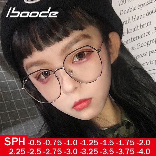 iboode retro metal frame finished myopia glasses frame women men optical glasses diopter -0.5 0.75 1.5 1.75 2.25 2.5 2.75 to 4.0, Silver
iboode retro metal frame finished myopia glasses frame women men optical glasses diopter -0.5 0.75 1.5 1.75 2.25 2.5 2.75 to 4.0, Silver