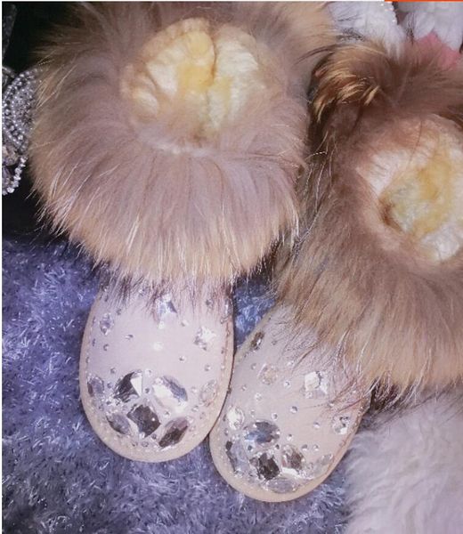 short tube fox fur toe rhinestone snow boots leather scorpion hair short boots female 2018 new snow, Black
short tube fox fur toe rhinestone snow boots leather scorpion hair short boots female 2018 new snow, Black
