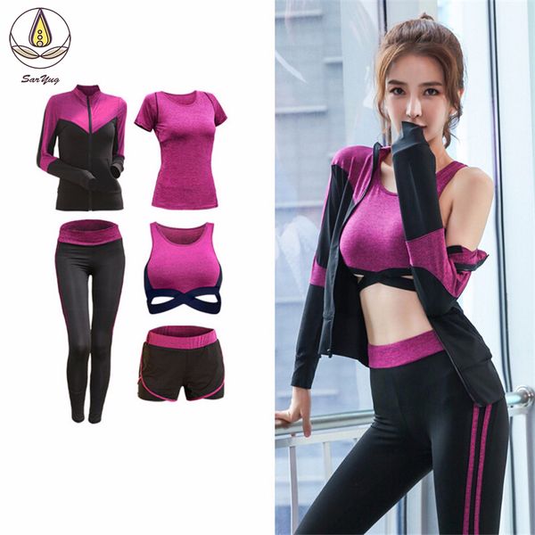 yoga 5pcs set women quick dry bra t shirt coats shorts pants outdoor sports running clothing fitness gym suit sets training, White;red
yoga 5pcs set women quick dry bra t shirt coats shorts pants outdoor sports running clothing fitness gym suit sets training, White;red