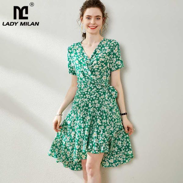 100% silk women's runway dresses v neck short sleeves floral printed sash belt asymmetrical ruffles fashion casual dresses, Black;gray
100% silk women's runway dresses v neck short sleeves floral printed sash belt asymmetrical ruffles fashion casual dresses, Black;gray