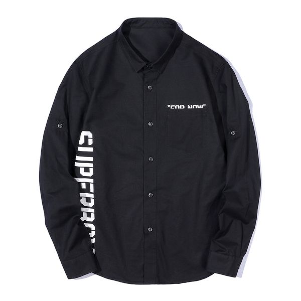 e-baihui streetwear shirts men casual shirts long sleeve shirt 2019 spring slim fit brand mens business shirt k901, White;black
e-baihui streetwear shirts men casual shirts long sleeve shirt 2019 spring slim fit brand mens business shirt k901, White;black
