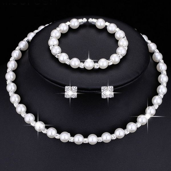 shining fashion wedding prom bridal jewelry sets for women gift silver crystal necklace earrings bracelet pearl jewelry set
shining fashion wedding prom bridal jewelry sets for women gift silver crystal necklace earrings bracelet pearl jewelry set