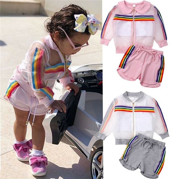 newborn kid baby girl kids clothes 3pcs rainbow long sleeve coat+vest+shorts outfit 2 colors children clothing jy301, White
newborn kid baby girl kids clothes 3pcs rainbow long sleeve coat+vest+shorts outfit 2 colors children clothing jy301, White