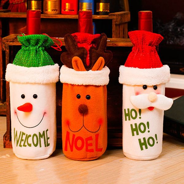 new christmas wine bottle decor set santa claus snowman deer bottle cover clothes kitchen decor for new year xmas dinner party
new christmas wine bottle decor set santa claus snowman deer bottle cover clothes kitchen decor for new year xmas dinner party